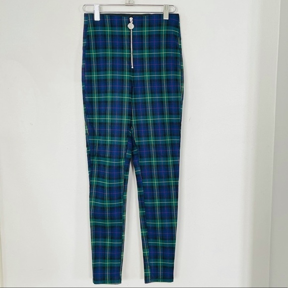 Zara plaid check pants academia size xs - Picture 2 of 7